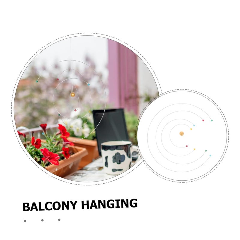 OFFSCH Modern Decor Physics Hanging Mobile Solar System Mobile DIY Model for Boys and Girls Astronomy Themed Decor Planet Model Sturdy and Easy to Clean - Image 3